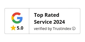 Top Rated Service 2024 - Trustindexin myöntämä Google-arvostelu 5.0